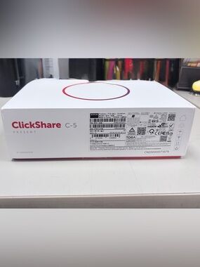 Barco ClickShare C-5 Wireless Presentation Button Box - White with Pink Accent